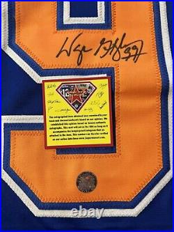 VTG Wayne Gretzky the Great One Edmonton Oilers Signed Auto Jersey WithCOA