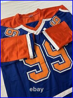 VTG Wayne Gretzky the Great One Edmonton Oilers Signed Auto Jersey WithCOA