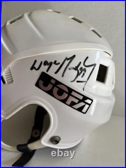 Vintage Signed Wayne Gretzky Jofa Hockey Helmet Full Size Adult 1990