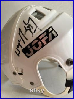 Vintage Signed Wayne Gretzky Jofa Hockey Helmet Full Size Adult 1990