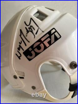 Vintage Signed Wayne Gretzky Jofa Hockey Helmet Full Size Adult 1990