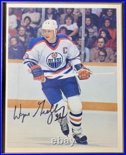 Vintage Wayne Gretzky Signed Edmonton Oilers Photo 99 Autograph 1980s