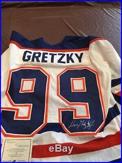 Vintage signed Wayne GRETZKY Autographed Edmonton Oilers Jersey