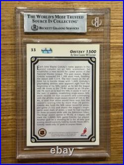 WAYNE GRETZKY 1992 Upper Deck 1500 On Card Auto Autograph Beckett BGS Authentic