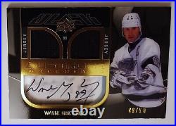WAYNE GRETZKY-2009/10 UD Black (#49/50) Lustrous DUAL JERSEY/AUTO/AUTO/AUTOGRAPH