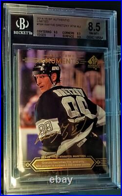 WAYNE GRETZKY-2014/15 SP Authentic Limited AUTO/AUTOGRAPH BGS8.5 NM-MT+, AU10