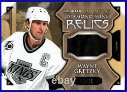 WAYNE GRETZKY 2015-16 Upper Deck Black Diamond Mine Relic Patch #/15 Memorabilia