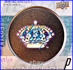 WAYNE GRETZKY-2016/17 UD Signature Pucks (#17/17) AUTO/AUTOGRPAH-RARE 1/1 Type