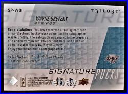 WAYNE GRETZKY-2016/17 UD Signature Pucks (#17/17) AUTO/AUTOGRPAH-RARE 1/1 Type