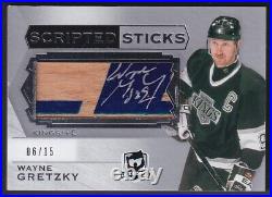WAYNE GRETZKY 2018 Upper Deck The Cup Scripted Sticks Auto #SS-WG, /15