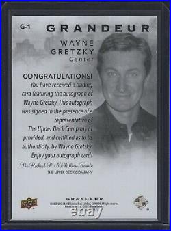 WAYNE GRETZKY 2021 Upper Deck Grandeur Achievement 11/25 Autograph GOAT HOF