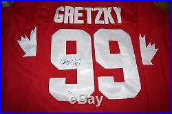 WAYNE GRETZKY #99 Signed Team Canada Cup Jersey JSA LOA Kings Oilers Rangers