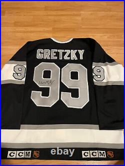 WAYNE GRETZKY AUTHENTIC Double Tag Autographed CCM NHL HOCKEY JERSEY LA KINGS 54