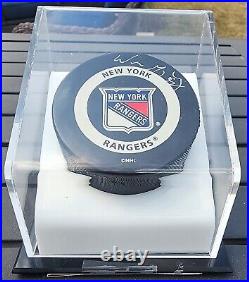 WAYNE GRETZKY AUTOGRAPH SIGNED NHL Hockey Puck RANGERS HOF UDA Upper Deck COA