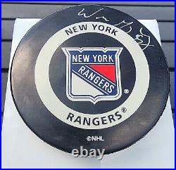 WAYNE GRETZKY AUTOGRAPH SIGNED NHL Hockey Puck RANGERS HOF UDA Upper Deck COA