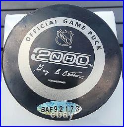 WAYNE GRETZKY AUTOGRAPH SIGNED NHL Hockey Puck RANGERS HOF UDA Upper Deck COA