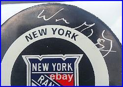 WAYNE GRETZKY AUTOGRAPH SIGNED NHL Hockey Puck RANGERS HOF UDA Upper Deck COA