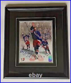 WAYNE GRETZKY AUTOGRAPHED LAST GAME PHOTO NEW YORK RANGERS WGA AUTHENTIC withCERT