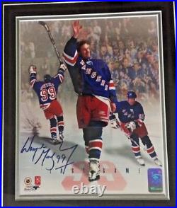 WAYNE GRETZKY AUTOGRAPHED LAST GAME PHOTO NEW YORK RANGERS WGA AUTHENTIC withCERT