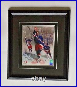 WAYNE GRETZKY AUTOGRAPHED LAST GAME PHOTO NEW YORK RANGERS WGA AUTHENTIC withCERT