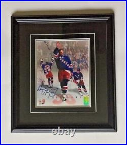 WAYNE GRETZKY AUTOGRAPHED LAST GAME PHOTO NEW YORK RANGERS WGA AUTHENTIC withCERT