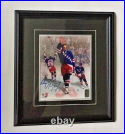 WAYNE GRETZKY AUTOGRAPHED LAST GAME PHOTO NEW YORK RANGERS WGA AUTHENTIC withCERT