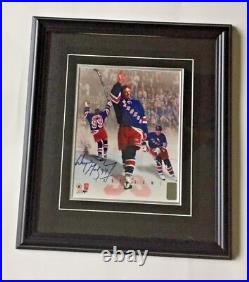 WAYNE GRETZKY AUTOGRAPHED LAST GAME PHOTO NEW YORK RANGERS WGA AUTHENTIC withCERT