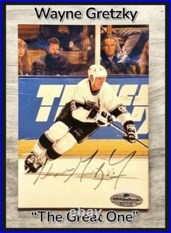 WAYNE GRETZKY AUTOGRAPHED SIGNED 5 x 3.5 HOCKEY PHOTO L. A. KINGS wAP/COA