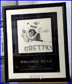 WAYNE GRETZKY AUTOGRAPHED WELCOME TO LA UDA AUTHENTICATED HOLOGRAM -Litho
