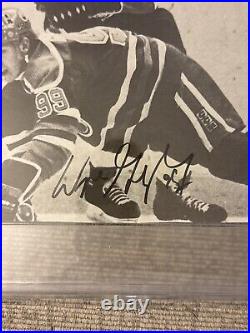 WAYNE GRETZKY Autographed AUTO 6x7 Signed SLABBED Print? PSA / DNA Authentic