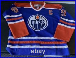 WAYNE GRETZKY Autographed CCM Vintage Hockey Edmonton OILERS Jersey JSA LOA
