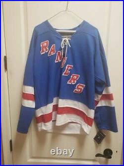 WAYNE GRETZKY Autographed NEW YORK RANGERS NHL Jersey PSA/DNA Letter COA