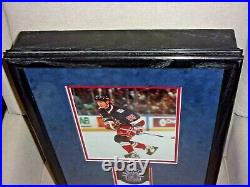 WAYNE GRETZKY Autographed Puck New York Rangers Beautifully Displayed COA