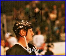 WAYNE GRETZKY & BERNIE NICHOL Signed 5 7/8 X 3.5 Photo JSA #AW40179