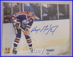 WAYNE GRETZKY GENUINE SIGNED EDMONTON OILERS 8x10 PHOTO WGA AUTOGRAPH COA AUTO