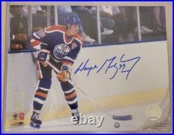 WAYNE GRETZKY GENUINE SIGNED EDMONTON OILERS 8x10 PHOTO WGA AUTOGRAPH COA AUTO