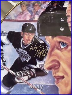 WAYNE GRETZKY & GORDIE HOWE SIGNED AUTOGRAPHED gartlan Art Plate BECKETT BAS