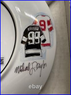 WAYNE GRETZKY & GORDIE HOWE SIGNED AUTOGRAPHED gartlan Art Plate BECKETT BAS