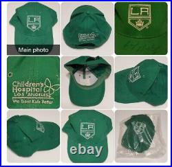 WAYNE GRETZKY HOF SIGNED Green LA KINGS HAT Charity Event For Children's? Rare