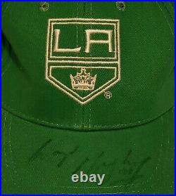 WAYNE GRETZKY HOF SIGNED Green LA KINGS HAT Charity Event For Children's? Rare