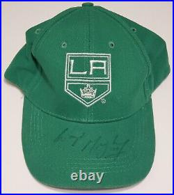 WAYNE GRETZKY HOF SIGNED Green LA KINGS HAT Charity Event For Children's? Rare