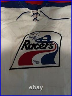 WAYNE GRETZKY INDIANAPOLIS RACERS SIGNED JERSEY! Limited edition Of 250! COA