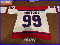 WAYNE GRETZKY INDIANAPOLIS RACERS SIGNED JERSEY! Limited edition Of 250! COA