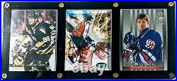 WAYNE GRETZKY MARIO LEMIEUX ERIC LINDROS TRIPLE AUTOGRAPH COA Authenticity SIGN