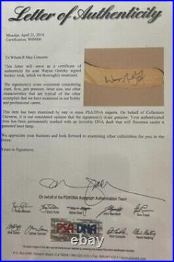 WAYNE GRETZKY NHL autographed Gretzky model hockey stick with COA verification