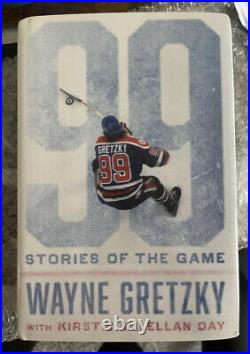 WAYNE GRETZKY SIGNED 99 STORIES OF THE GAME BOOK 1/1 NHL LA KINGS OILERS Rare