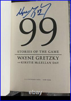 WAYNE GRETZKY SIGNED 99 STORIES OF THE GAME BOOK 1/1 NHL LA KINGS OILERS Rare