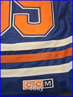WAYNE GRETZKY SIGNED EDMONTON OILERS THROWBACK JERSEY JSA LOA NHL Hockey Vintage
