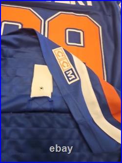WAYNE GRETZKY SIGNED EDMONTON OILERS THROWBACK JERSEY JSA LOA NHL Hockey Vintage