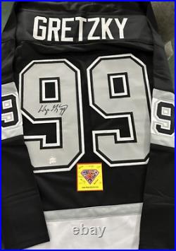 WAYNE GRETZKY SIGNED LOS ANGELES LA KINGS CUSTOM JERSEY AUTOGRAPHED WithCOA 597